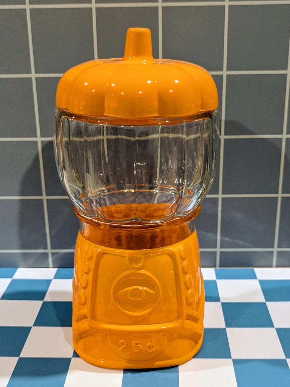 Target Orange Glass Gumball Dispenser